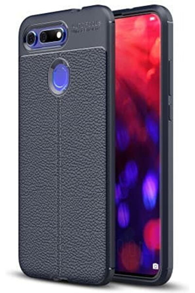 OEM Υφή Λίτσι Huawei Honor Πίσω Κάλυμμα Σιλικόνης Μπλε (Honor View 20) Κωδικό...