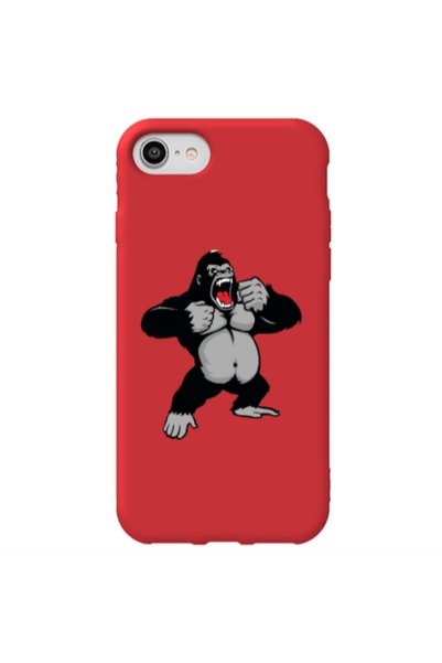 Other Apple iPhone SE 2020 Angry Gorilla2 Red Colored Silicone TPU Θήκη
