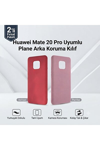 Nettech Huawei Mate 20 Pro Uyumlu 2'li Fırsat Paketi – Arka Koruma Kılıf Seti