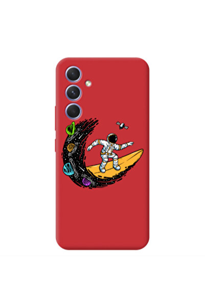 Other Samsung A35 Surf in space Red Colored Silicone TPU Θήκη