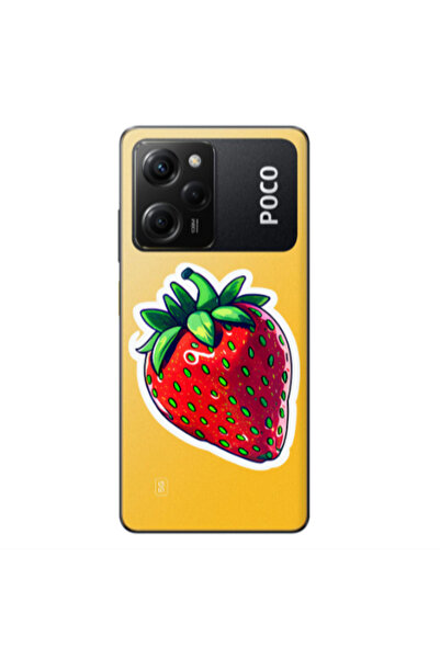 Other Xiaomi Poco X5 Pro strawberry Transparent Silicone TPU Θήκη