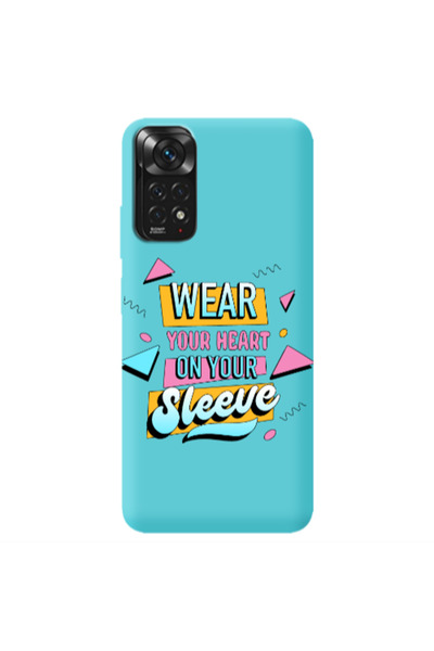 Other Xiaomi Redmi Note 11 4G Wear Your Heart Turquoise Colored Silicone TPU ...
