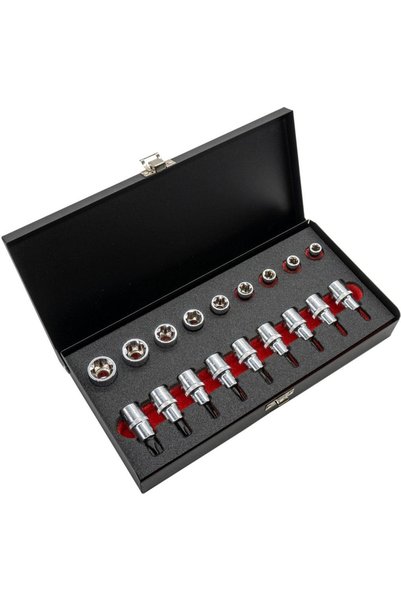 CETA FORM Cet Form 1/2" Torx Lokma Takımı 18 Parça (Metal Kutulu)