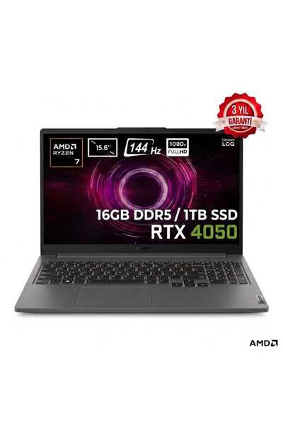 LENOVO LOQE 83S000DXTR AMD Ryzen 7-170 16GB DDR5 1TB SSD RTX 4050 6GB 15.6 In...