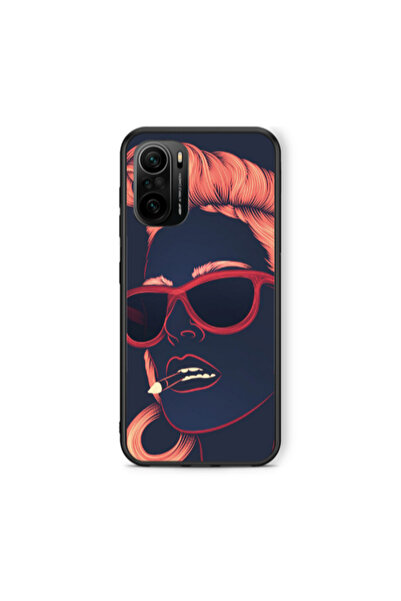 Other Xiaomi Poco F3 Girl retro Black Glossy Θήκη