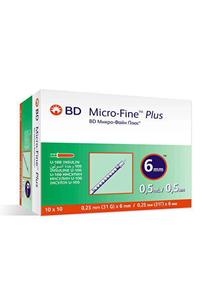 Bd Micro Fine Enjektör Şırınga 6 mm 0.5 ml (100 Adet)