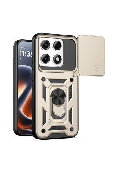 Techsuit Husa pentru Motorola Edge 70 Pro, Techsuit, CamShield, Aurie