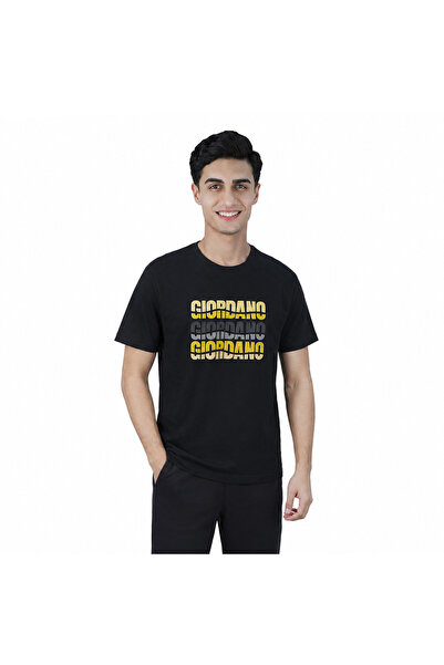 Giordano Men Slim Branding Logo Graphic Cotton Tee