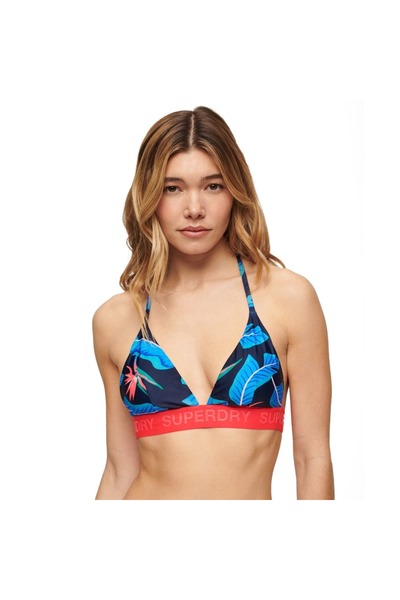 SUPERDRY D2 OVIN ΤΡΙΓΩΝΙΟ ΤΟΠ ΜΠΙΚΙΝΙ ΜΕ ΛΟΓΟΤΥΠΟ W3010400A-UMS Πολύχρωμο L