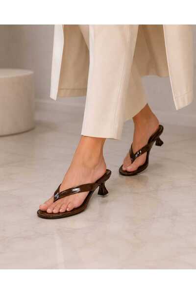CİMİLİ SHOES Women's Flip-Flop Heeled Slippers Orthopedic Women's Sandals