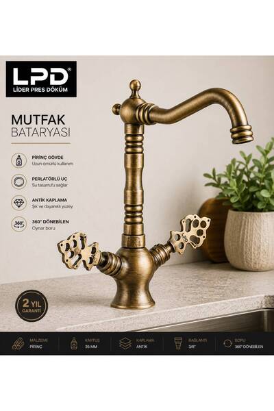 LPD LİDER MUTFAK BATARYASI ANTİK KLASİK SERİ OSMANLI
