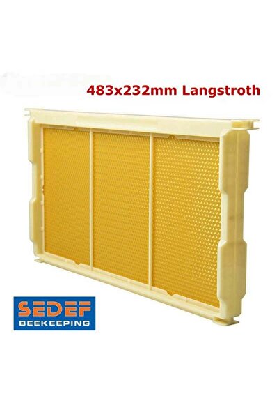 Sedef Arıcı PetekPLASTİK HAZIR KABARTILMIŞ PETEKLİ ÇERÇEVE (İŞÇİ ARI- LANGSTR...