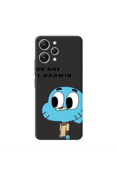 Other Xiaomi Redmi 12 You are my darwin Black Colored Silicone TPU Θήκη