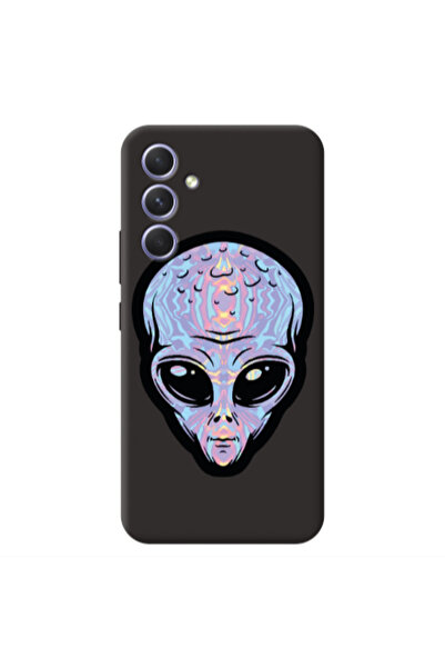 Other Samsung A35 Alien Black Colored Silicone TPU Θήκη