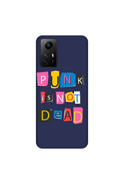 Other Xiaomi Redmi Note 12s Punk is not Dead Dark blue Colored Silicone TPU Θήκη