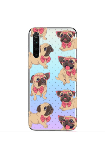 Other Xiaomi Redmi Note 8 Dog Spectacled Transparent Silicone TPU Θήκη