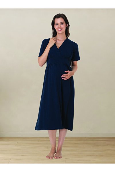 by İGP Cotton Maternity Dress with Nursing Features