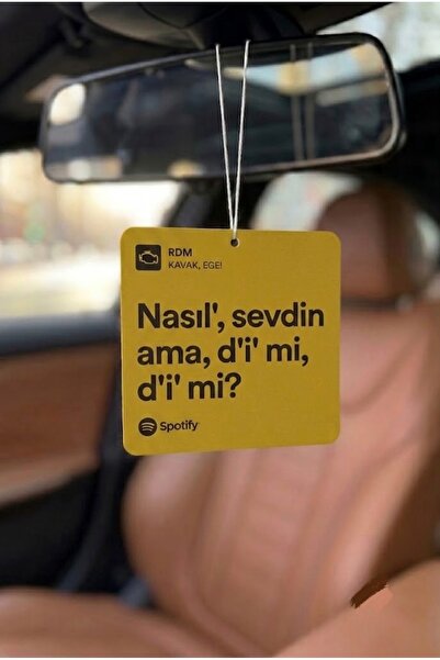 NET REKLAM 2 ADET “KAVAK” Şarkı Sözleri ile (7cm) Dikiz Aynası Süsü > (Bu Hay...
