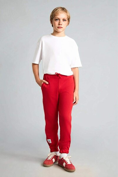 DeFacto Oversized Printed Red Sweatpants for Boys H9903A826Au