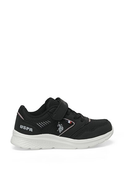 U.S. Polo Assn. حذاء رياضي كاجوال مريح وأنيق للفتيات من نابي - أسود