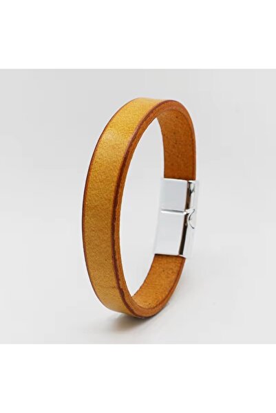 Choice brown Simple Vintage Cowhide Leather Bracelet for Men Versatile Creati...