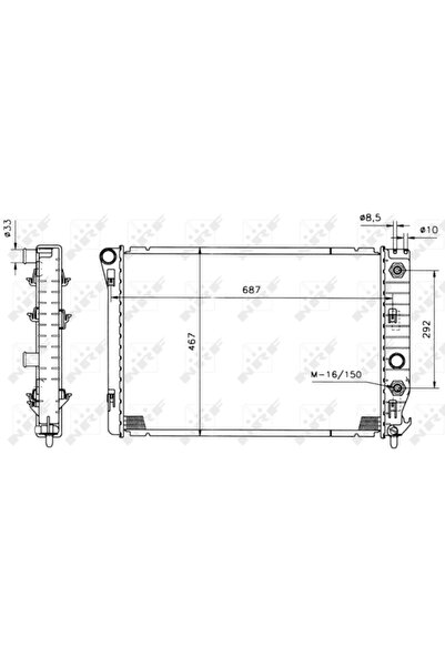NRF Radiator Racire Motor CHEVROLET CORVETTE