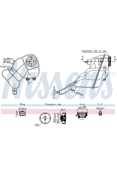 Nissens Vas de Expansiune Racire MERCEDES-BENZ S-CLASS