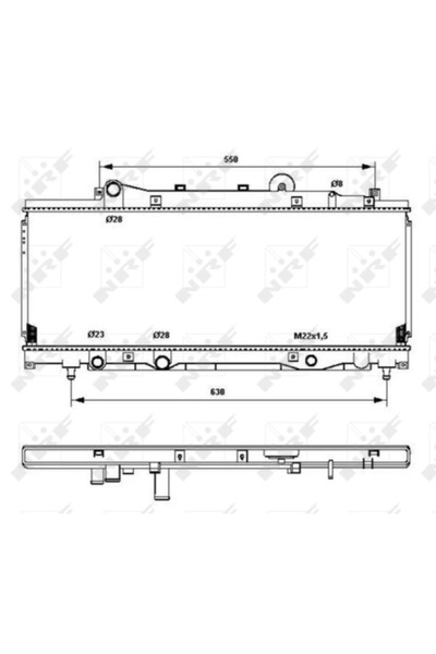 NRF Radiator Racire Motor FIAT PUNTO