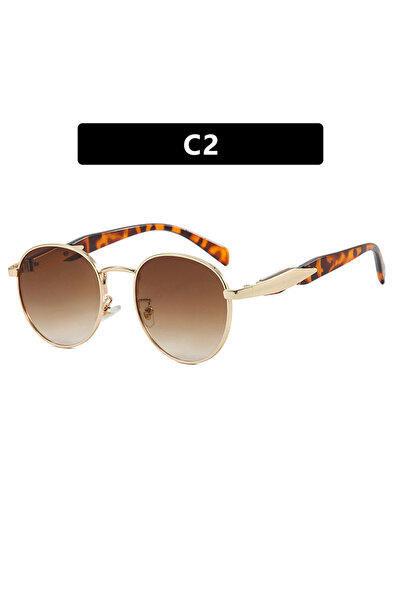 choice2 C2 New European And American Circular Sunglasses For Women's Street P...