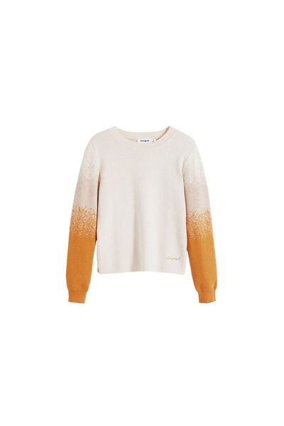 Desigual Pulover de damă 25WWJF24 Crem