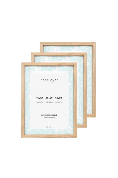 KAYNOCK Solid Pine Wood Frame 30 X 42 - Set of 3
