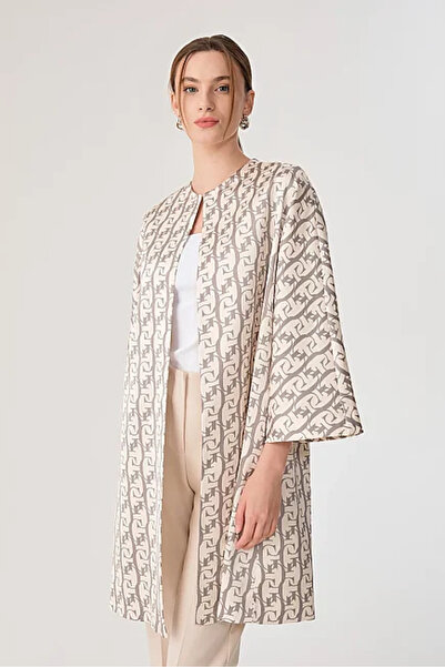Gusto Monogram Kaftan - Gray