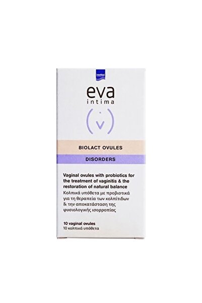 İNTERMED Eva Biolact Κολπικό Υπόθετο 10 Τεμάχια