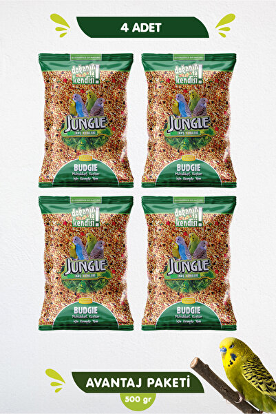 Jungle 4lü Poşet Muhabbet Kuşu Yemi 500 gr 4 Adet