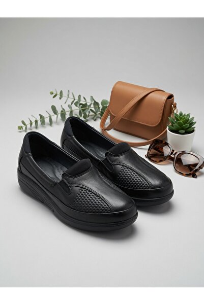 Kemal Aygün Genuine Leather Women's Special Shoes for Bone Protrusions