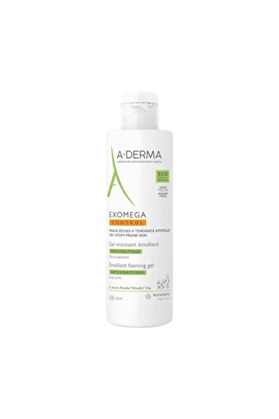 A-DERMA Exomega Τζελ Πλυσίματος 2 σε 1, απαλό καθαριστικό τζελ 2 σε 1 για μαλ...