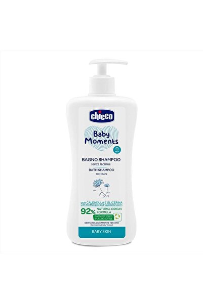 Chicco Αφρόλουτρο-Σαμπουάν Baby Moments Νέο 500ml 0+ Μηνών (L40-10591-80)
