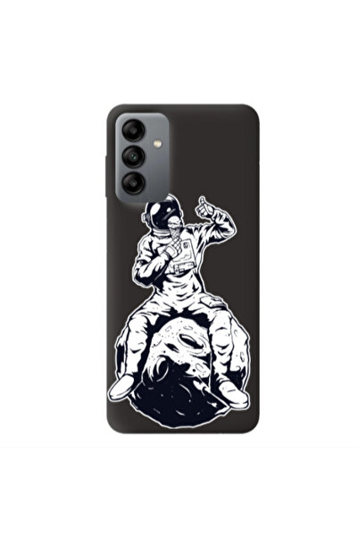 Other Samsung A04S ice cream in space Black Colored Silicone TPU Θήκη