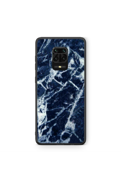 Other Xiaomi Redmi Note 9 Pro Marble Cracked Purple Black Glossy Θήκη