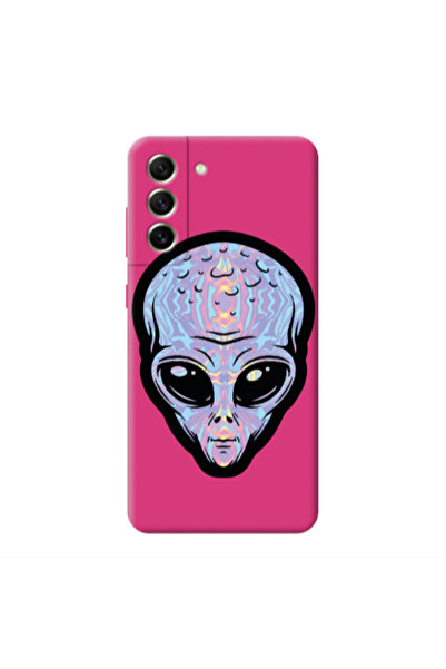 Other Samsung S21 FE Alien Fuchsia Colored Silicone TPU Θήκη