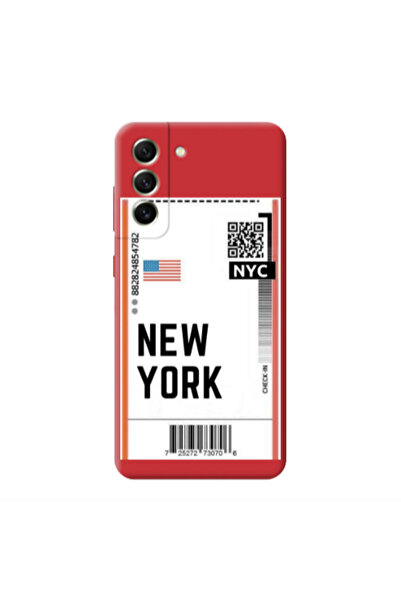 Other Samsung S21 FE New York NYC Red Colored Silicone TPU Θήκη