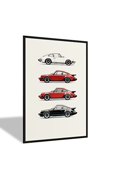HOME MODE 30x45 cm Gallery Wrapped Porsche 911 Evolution Canvas | Classic Spo...