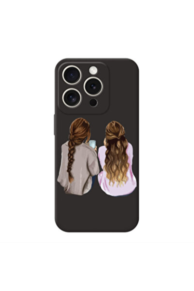 Other Apple Iphone 16 Pro Friends Black Colored Silicone TPU Θήκη