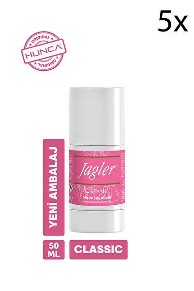 Jagler Classic Kadın Roll On 50 ml 5 Adet