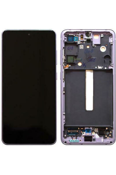 Samsung Οθόνη με μηχανισμό αφής και πλαίσιο για Galaxy S21 FE (Μωβ) Κωδικός: ...