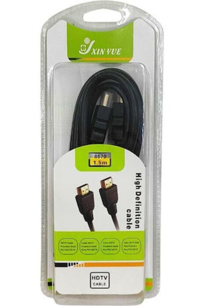 Other Καλώδιο HDMI Αρσενικό σε Αρσενικό 1,5μ Μαύρο Κωδικός: 8670