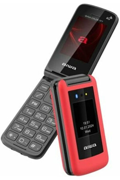 Aiwa FP-30 Κινητό τηλέφωνο διπλής SIM με μεγάλα κουμπιά, Κόκκινο