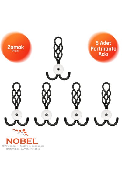 Nobel Örgü Portmanto Askısı, Metal Vestiyer Askısı, Matsiyah, Duvar ve Dolap ...