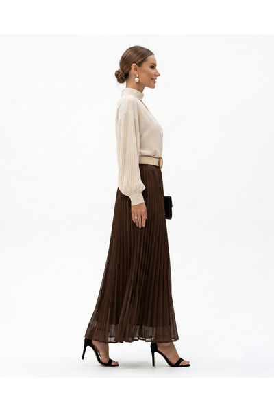 Marvella By Rasha Linen Maxi Skirt