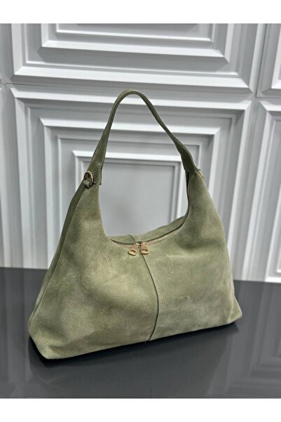 çkn sedat çakan çanta & fular & aksesuar Genuine Suede Leather Hobo Women's S...